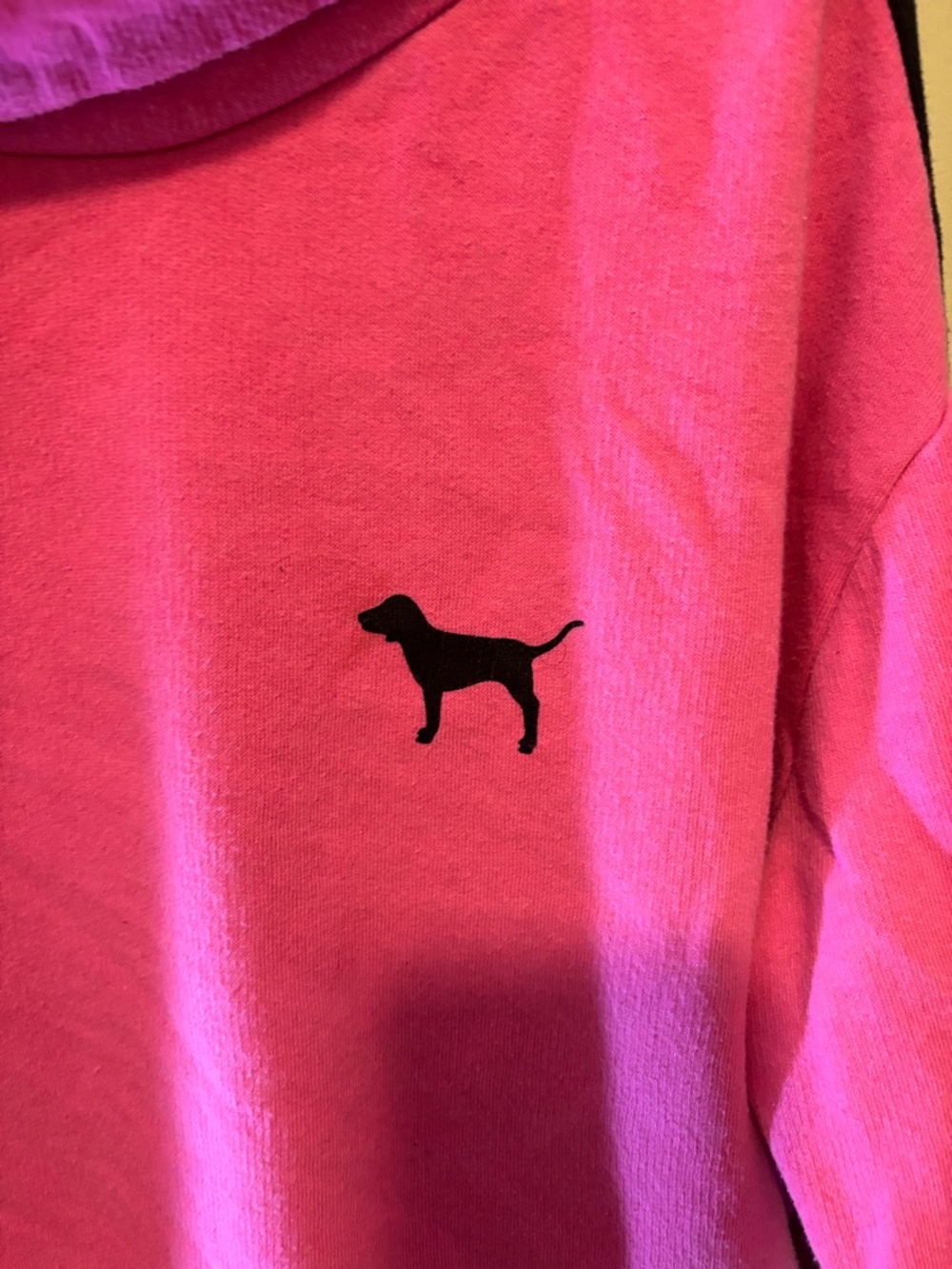 PINK Victoria's Secret Pink Colorblock Cowl Neck Pullover - Picture 3 of 4